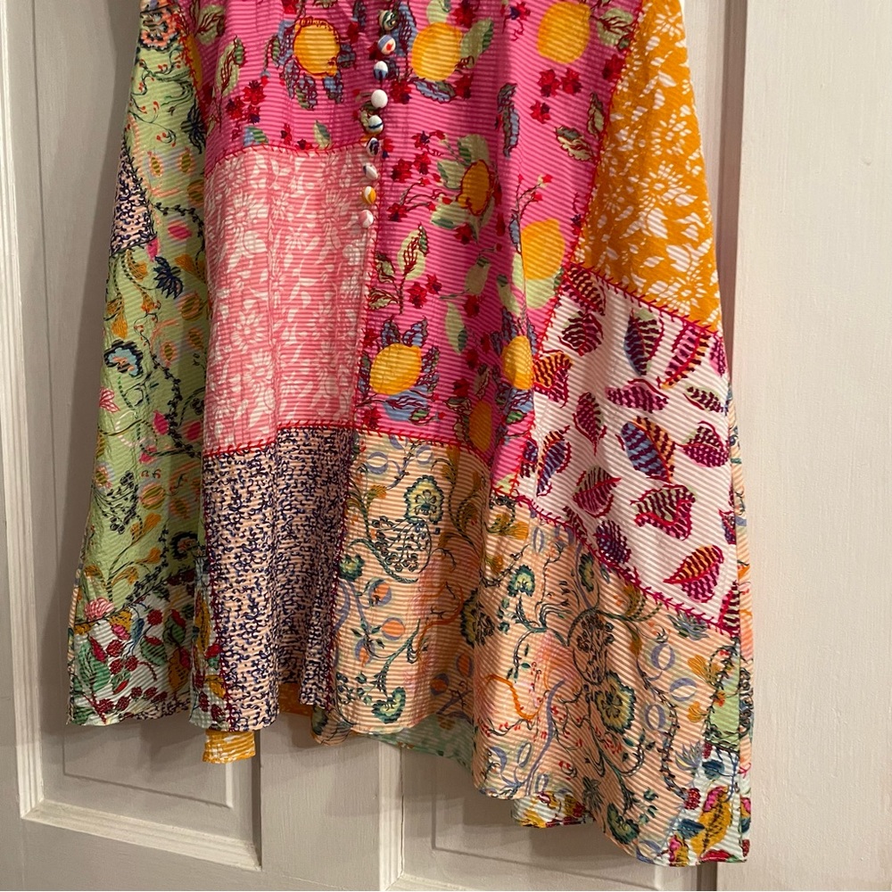 Saloni Lea Patchwork Mini Dress Saks Revolve Designer Wedding Guest *Price Firm* - Picture 6 of 6